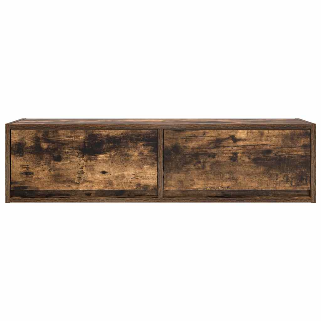 Tv-Skåp Rökfärgad Ek 100 X 31 X 25,5 Cm Konstruerat Trä