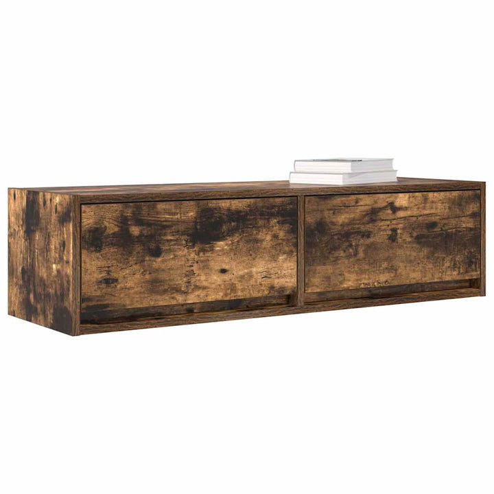 Tv-Skåp Rökfärgad Ek 100 X 31 X 25,5 Cm Konstruerat Trä