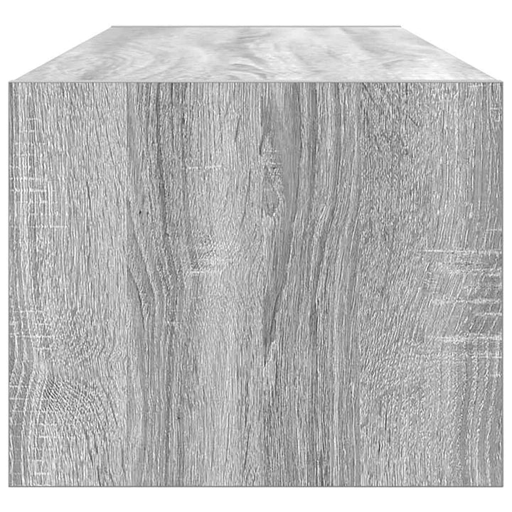 Tv-Skåp Med Låda Grå Sonoma 100 X 31 X 25,5 Cm Konstruerat Trä