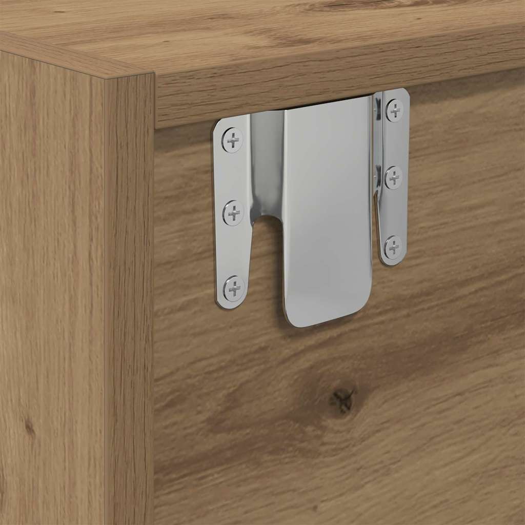 Tv-Skåp Med Låda Artisan Ek 100 X 31 X 25,5 Cm Konstruerat Trä