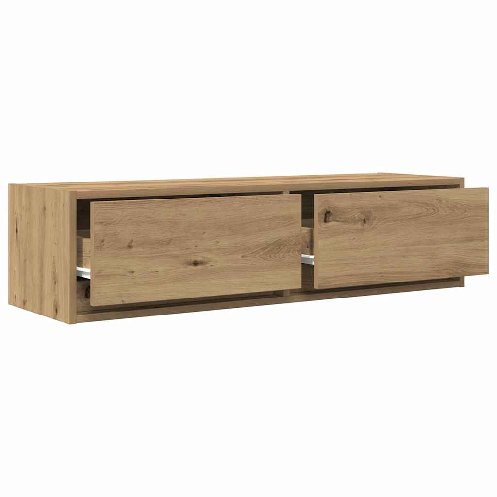 Tv-Skåp Med Låda Artisan Ek 100 X 31 X 25,5 Cm Konstruerat Trä