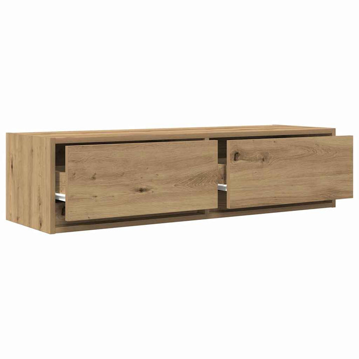 Tv-Skåp Med Låda Artisan Ek 100 X 31 X 25,5 Cm Konstruerat Trä