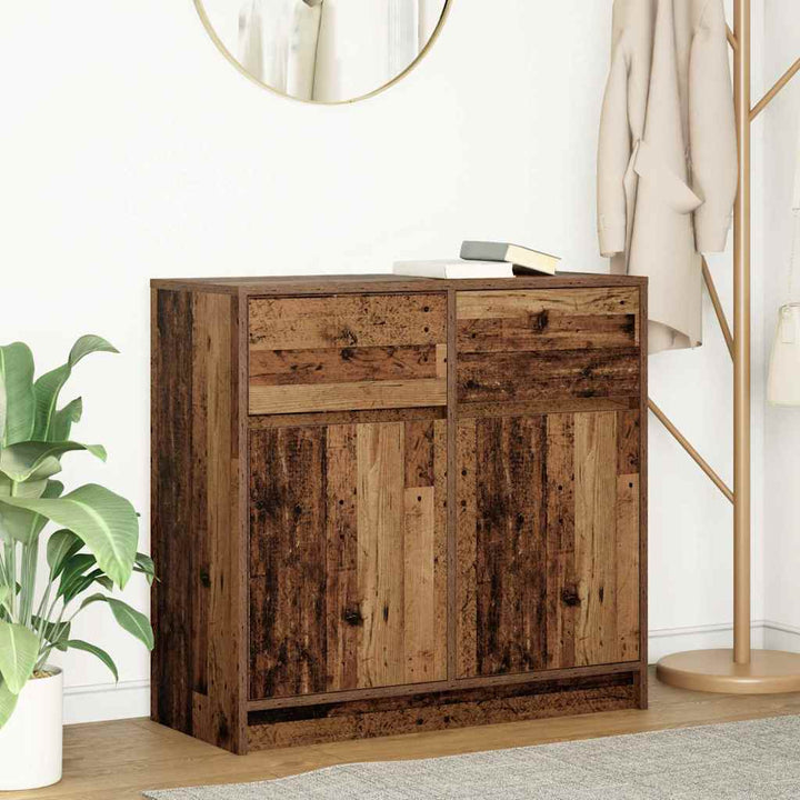 Skänk Med Låda 80X34X76 Cm Konstruerat Trä