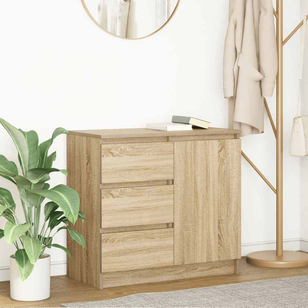 Skänk Med Låda 71X35X65 Cm Konstruerat Trä