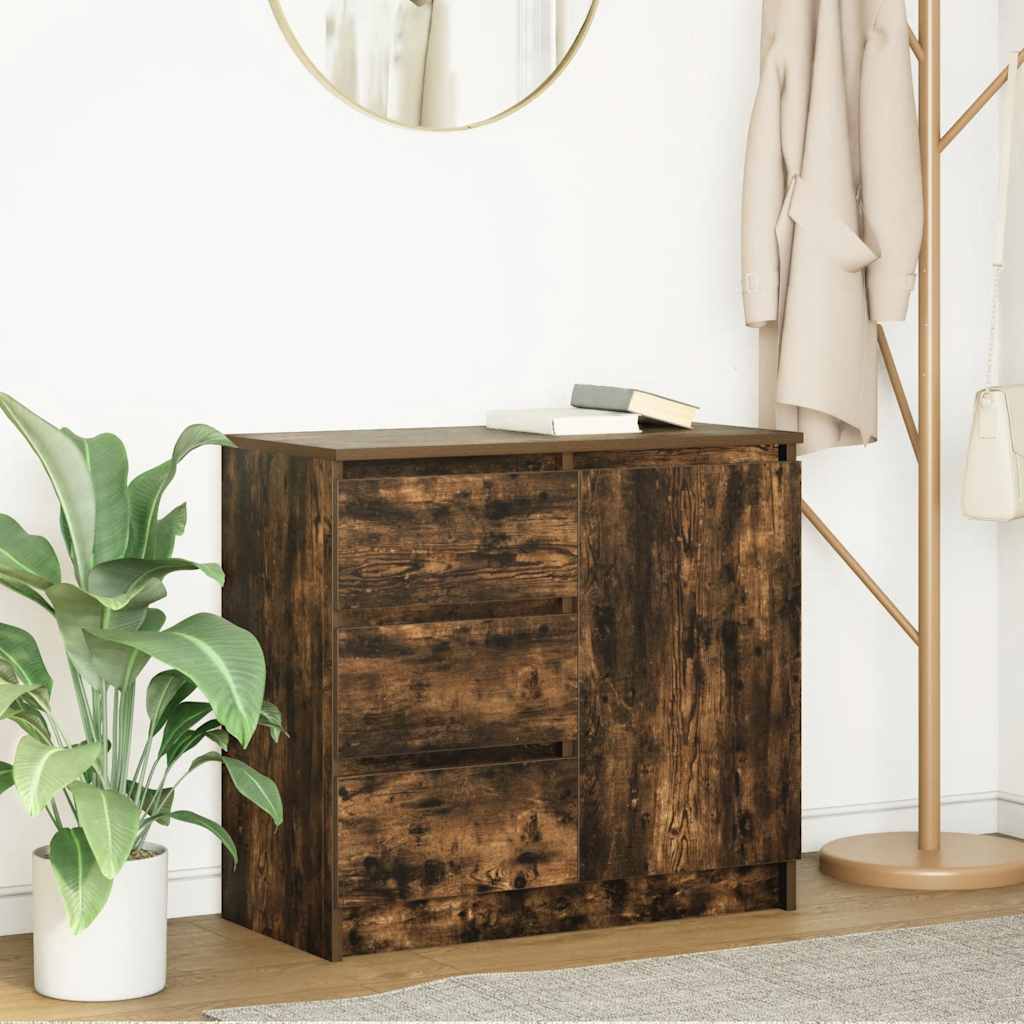 Skänk Med Låda 71X35X65 Cm Konstruerat Trä