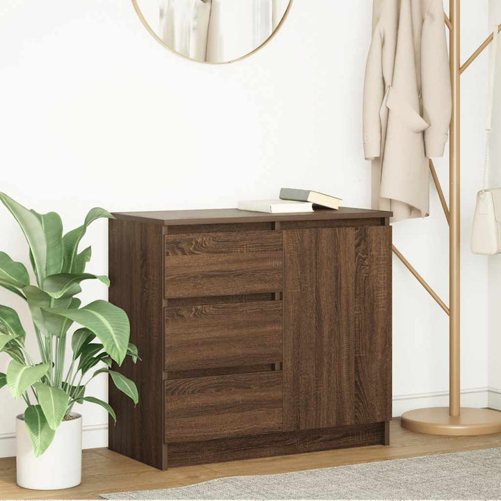 Skänk Med Låda 71X35X65 Cm Konstruerat Trä