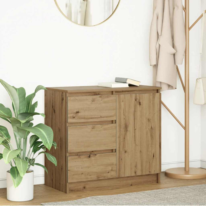 Skänk Med Låda 71X35X65 Cm Konstruerat Trä