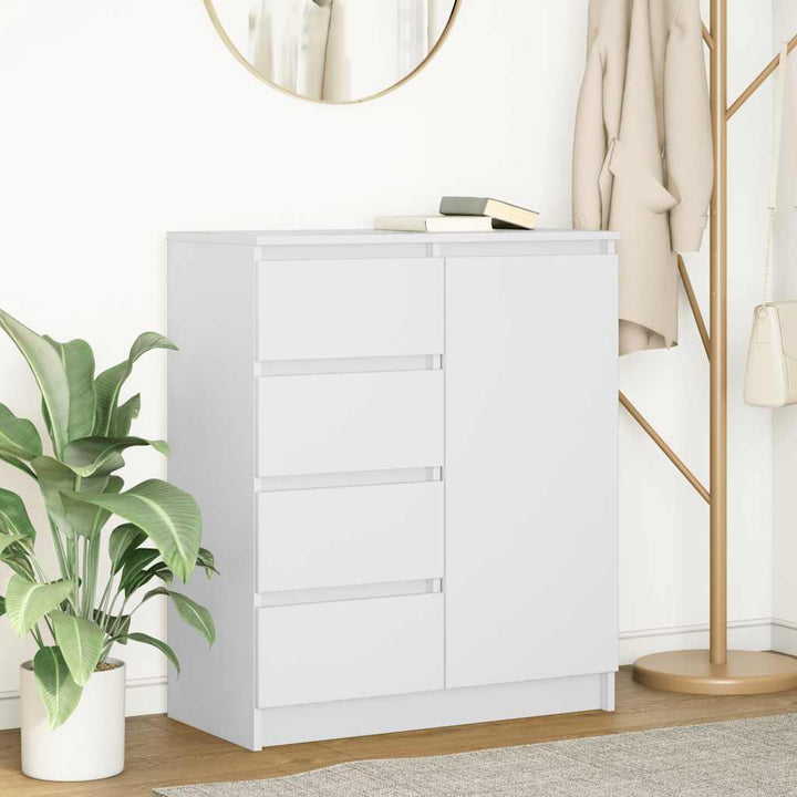 Skänk Med Lådor 71X35X84 Cm Konstruerat Trä