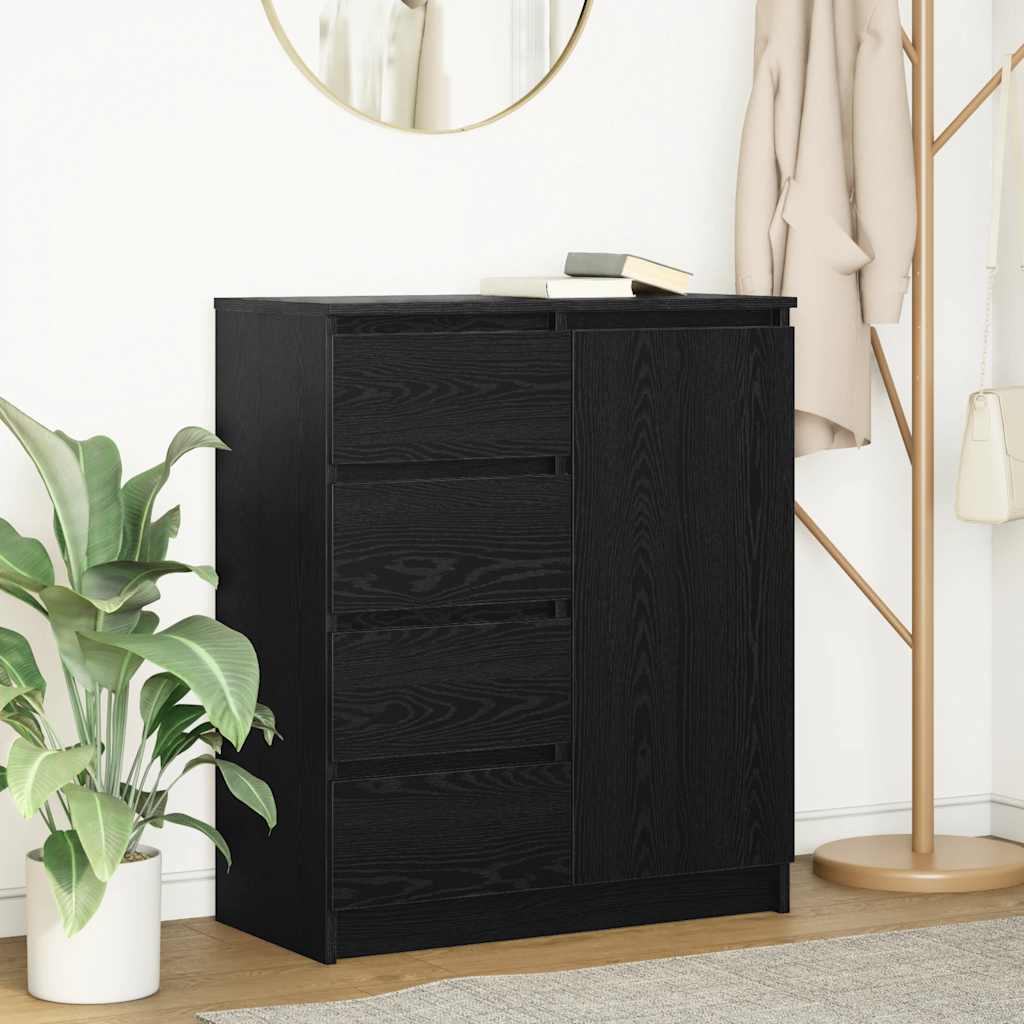 Skänk Med Lådor 71X35X84 Cm Konstruerat Trä