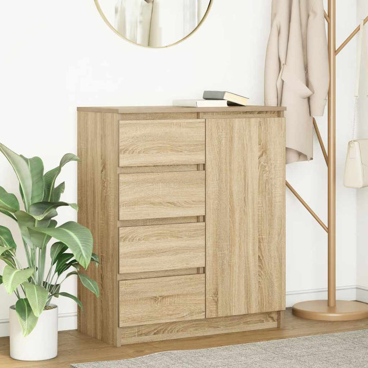 Skänk Med Lådor 71X35X84 Cm Konstruerat Trä