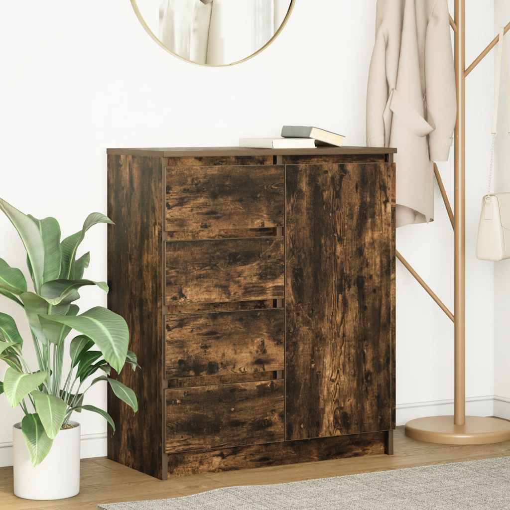 Skänk Med Lådor 71X35X84 Cm Konstruerat Trä
