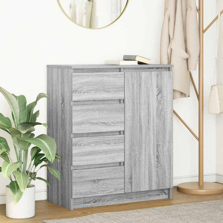 Skänk Med Lådor 71X35X84 Cm Konstruerat Trä