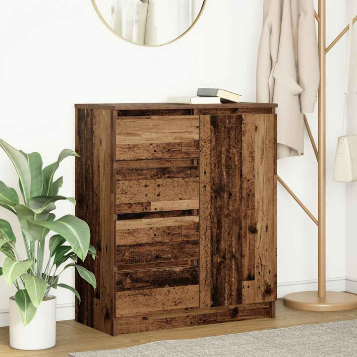 Skänk Med Lådor 71X35X84 Cm Konstruerat Trä