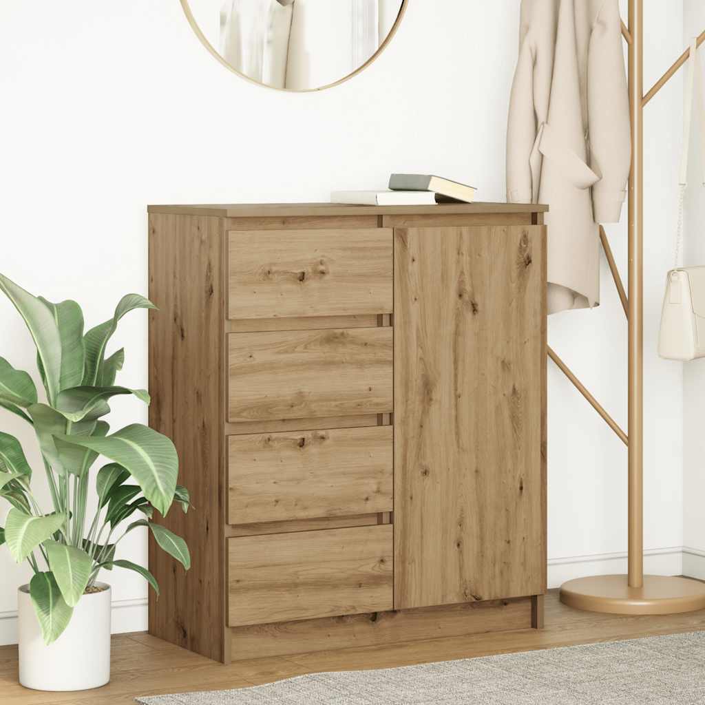 Skänk Med Lådor 71X35X84 Cm Konstruerat Trä