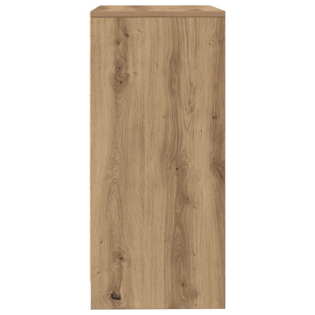 Skänk Hantverksmässig Ek 57X34X76 Cm Konstruerat Trä