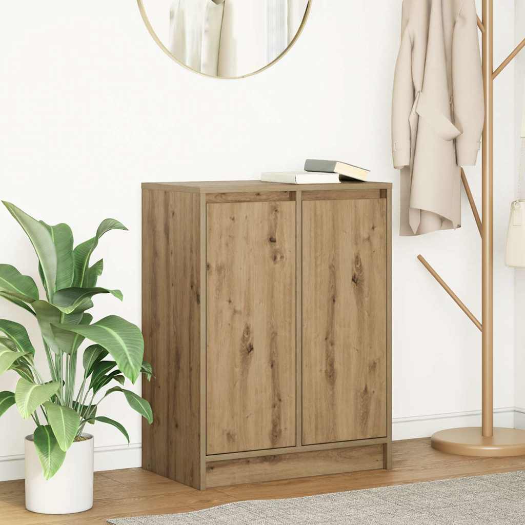 Skänk Hantverksmässig Ek 57X34X76 Cm Konstruerat Trä