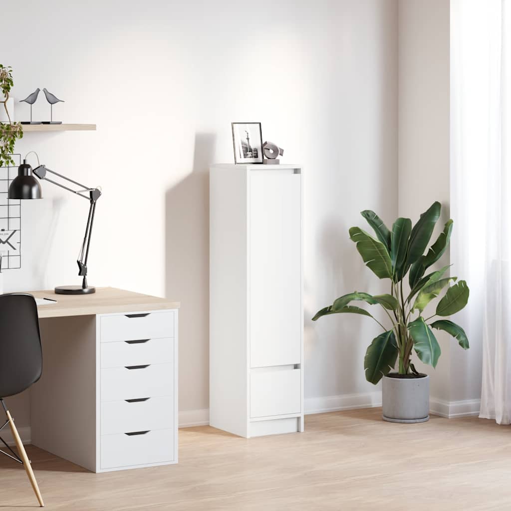 Highboard Rökt Ek 29,5X34X119,5 Cm Konstruerat Trä