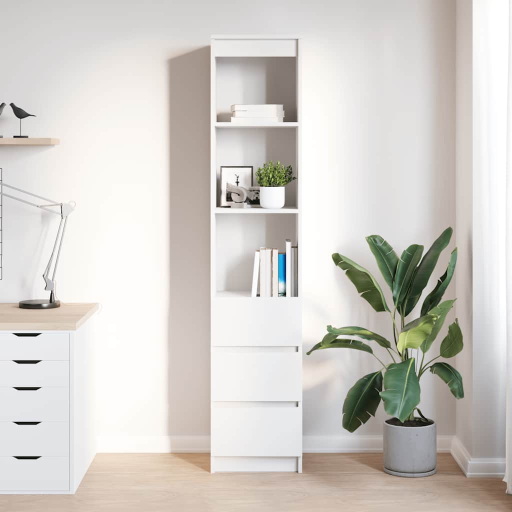 Highboard 37,5X35X180 Cm Konstruerat Trä