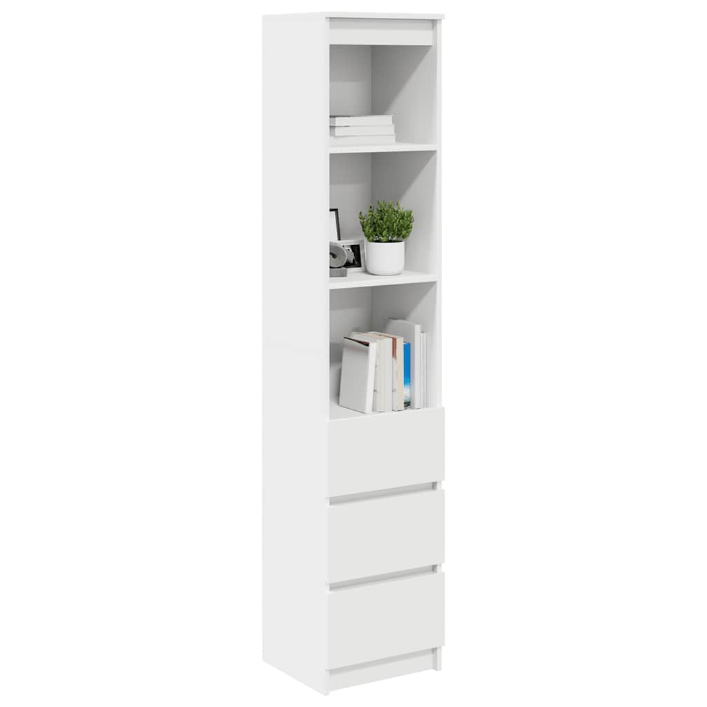 Highboard 37,5X35X180 Cm Konstruerat Trä
