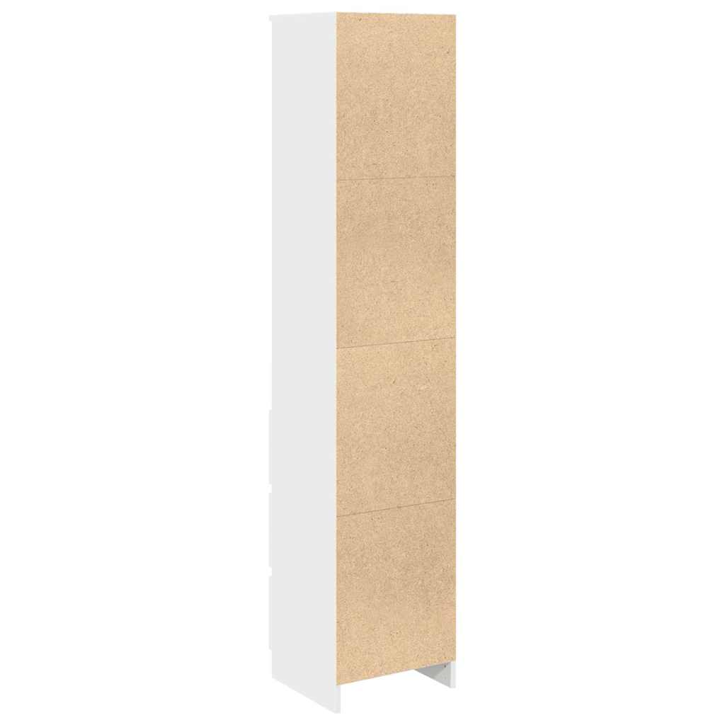 Highboard 37,5X35X180 Cm Konstruerat Trä