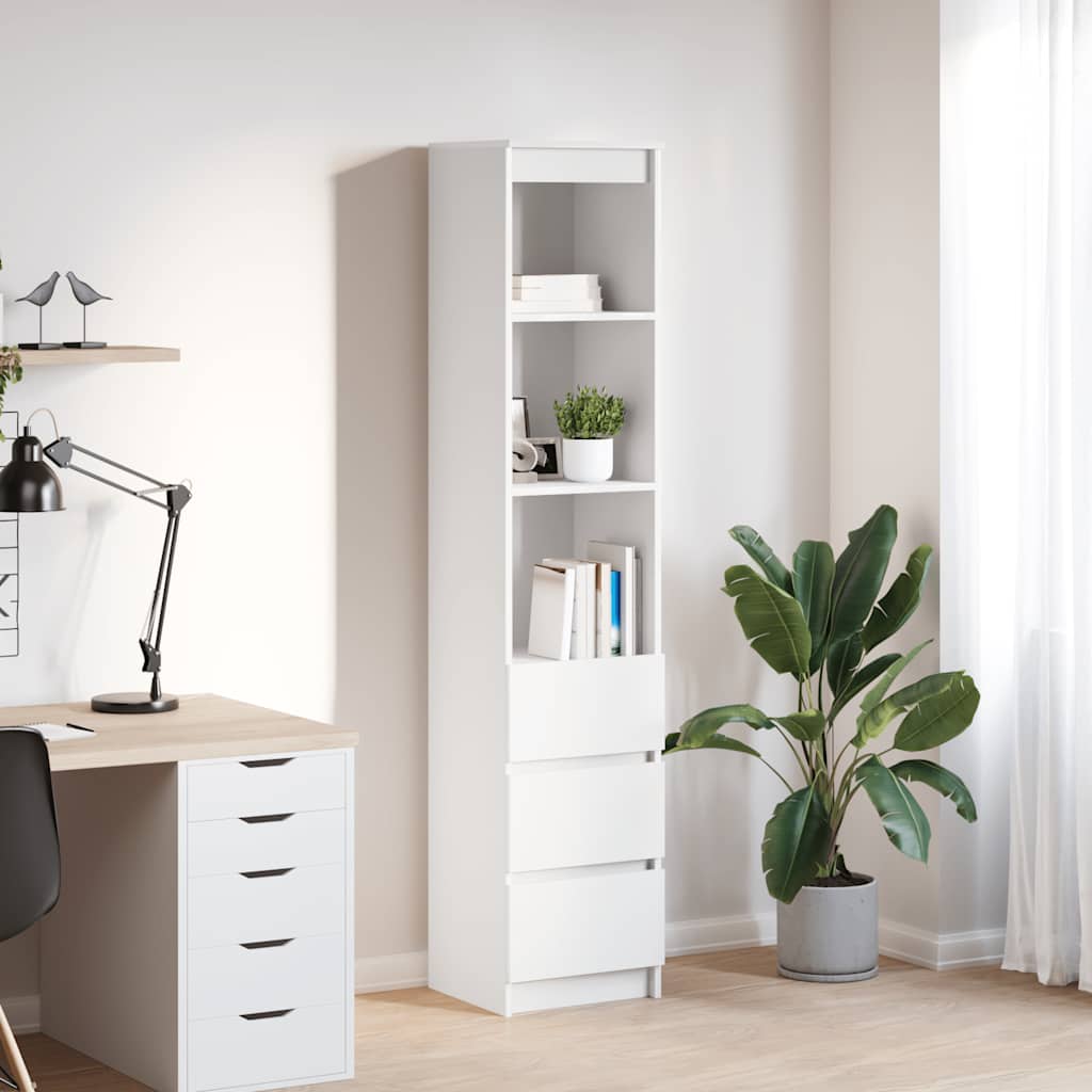 Highboard 37,5X35X180 Cm Konstruerat Trä