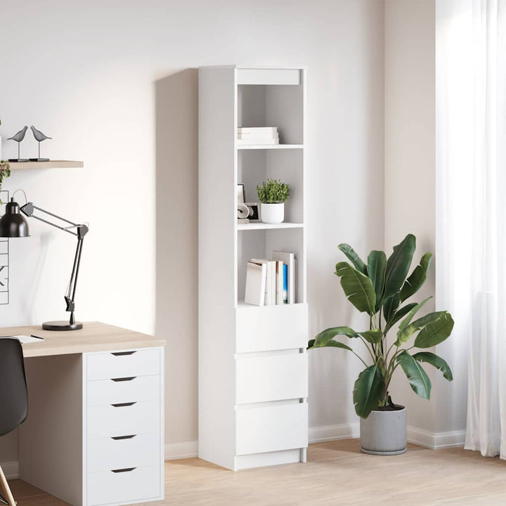 Highboard 37,5X35X180 Cm Konstruerat Trä