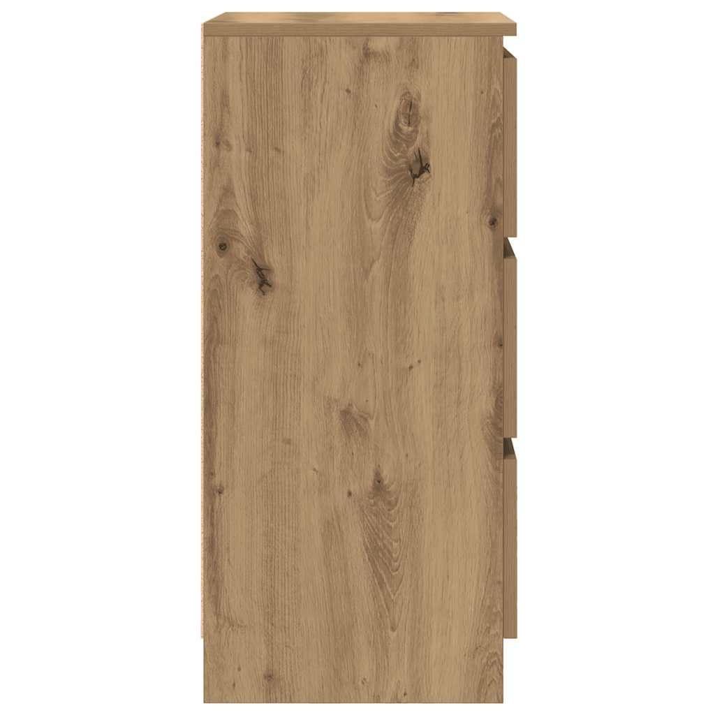 Skänk Hantverksmässig Ek 37,5X35X76 Cm Konstruerat Trä