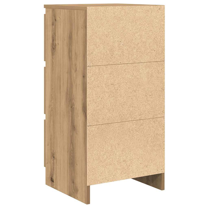 Skänk Hantverksmässig Ek 37,5X35X76 Cm Konstruerat Trä