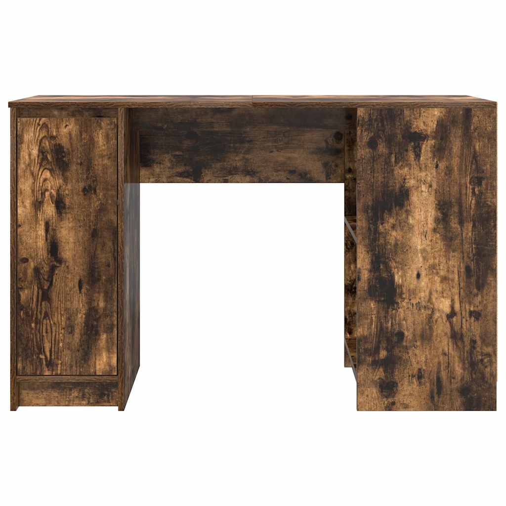 Skrivbord Rökt Ek 120X42X76 Cm Konstruerat Trä