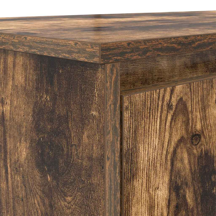 Skrivbord Rökt Ek 120X42X76 Cm Konstruerat Trä