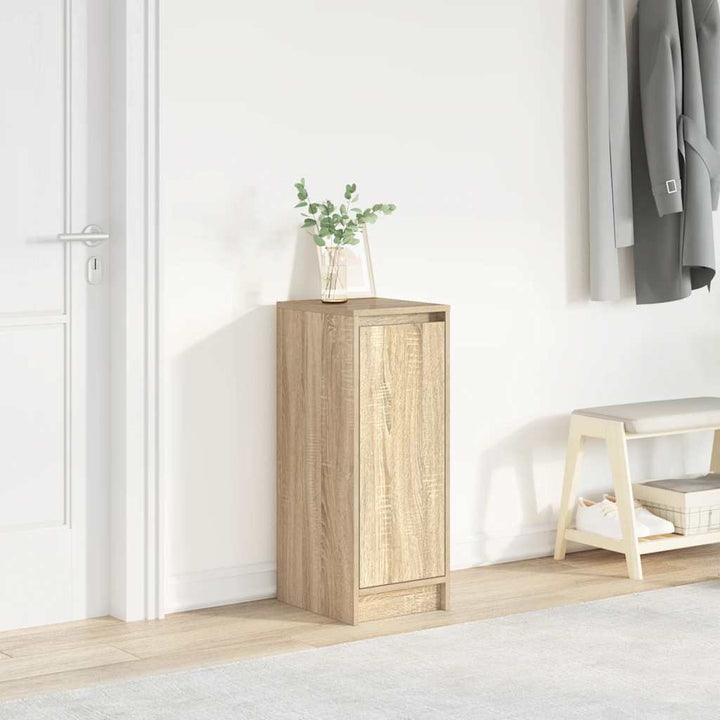 Skoskåp Rökt Ek 29,5X34X76 Cm Konstruerat Trä