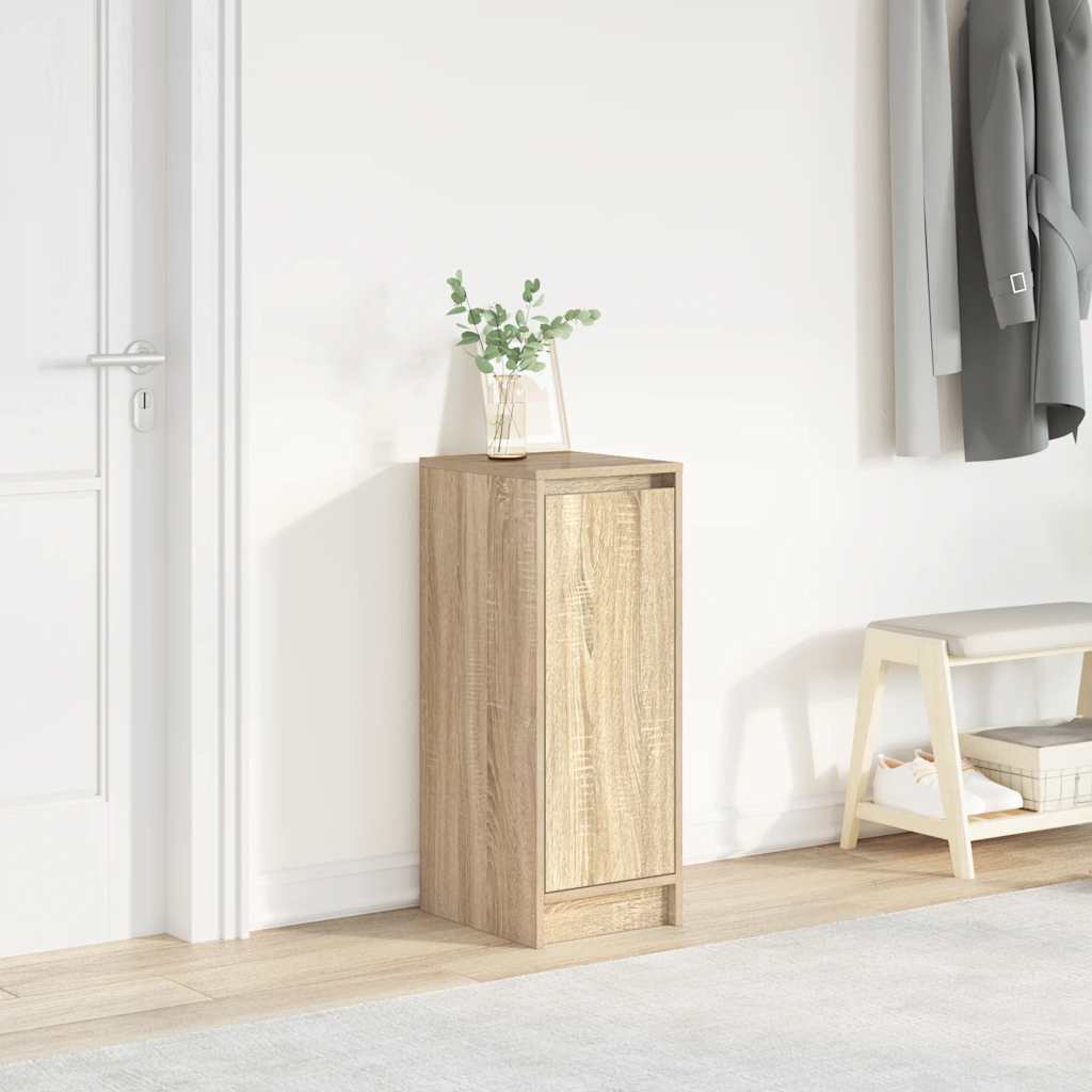 Skoskåp Rökt Ek 29,5X34X76 Cm Konstruerat Trä
