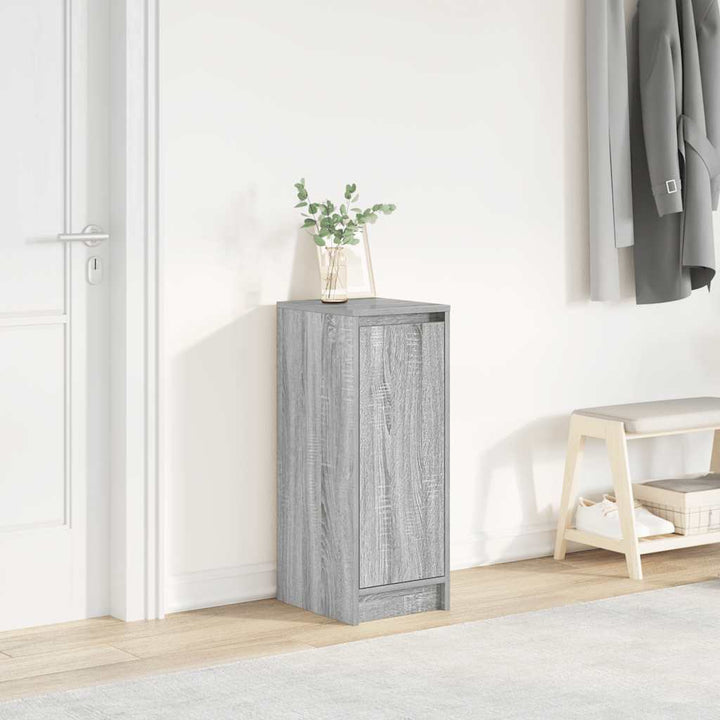 Skoskåp Rökt Ek 29,5X34X76 Cm Konstruerat Trä