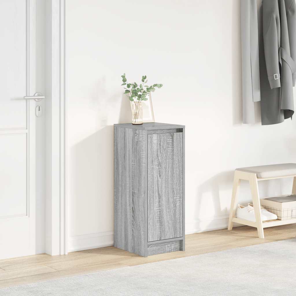 Skoskåp Rökt Ek 29,5X34X76 Cm Konstruerat Trä