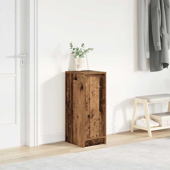 Skoskåp Rökt Ek 29,5X34X76 Cm Konstruerat Trä