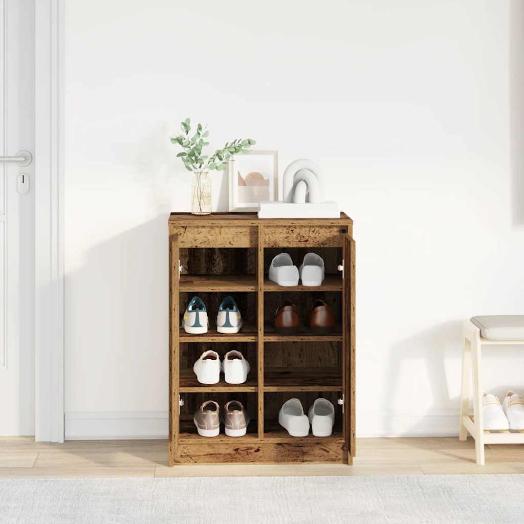 Skoskåp 57X34X76 Cm Konstruerat Trä