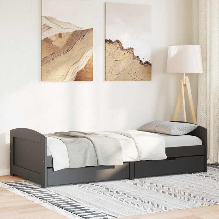 Dagbädd Med 2 Lådor Utan Madrass Irun 90X200 Cm
