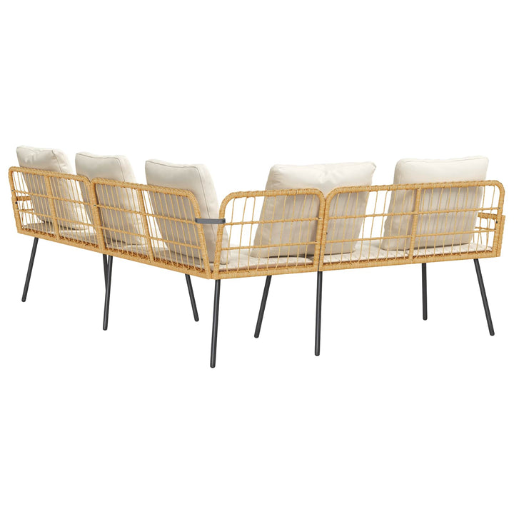Soffa 5-Antal Sittplatser Natur Stål