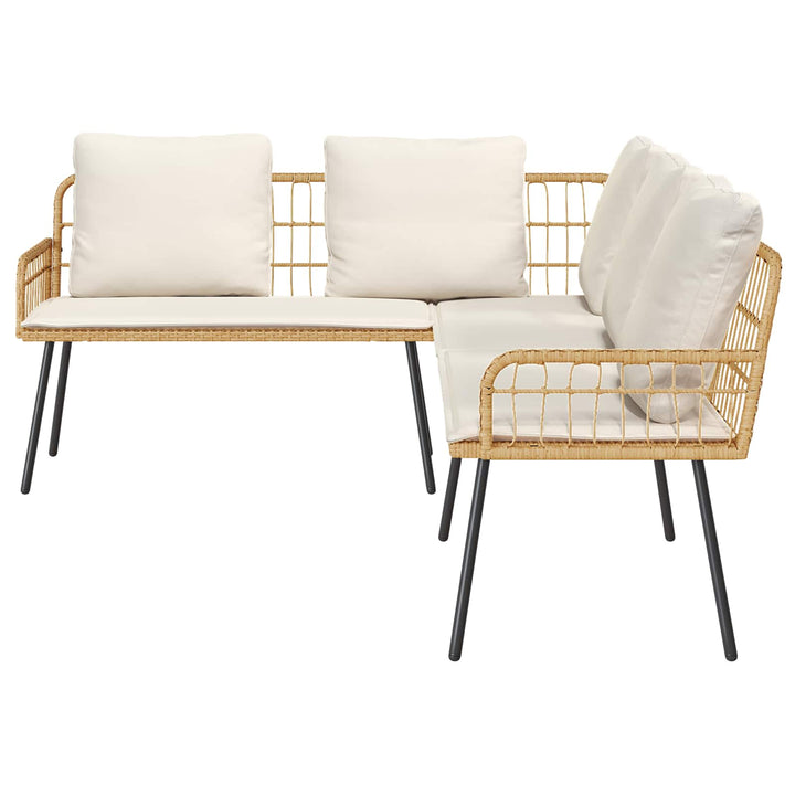 Soffa 5-Antal Sittplatser Natur Stål