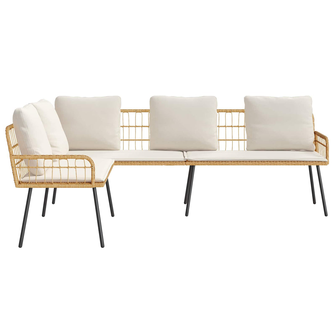 Soffa 5-Antal Sittplatser Natur Stål