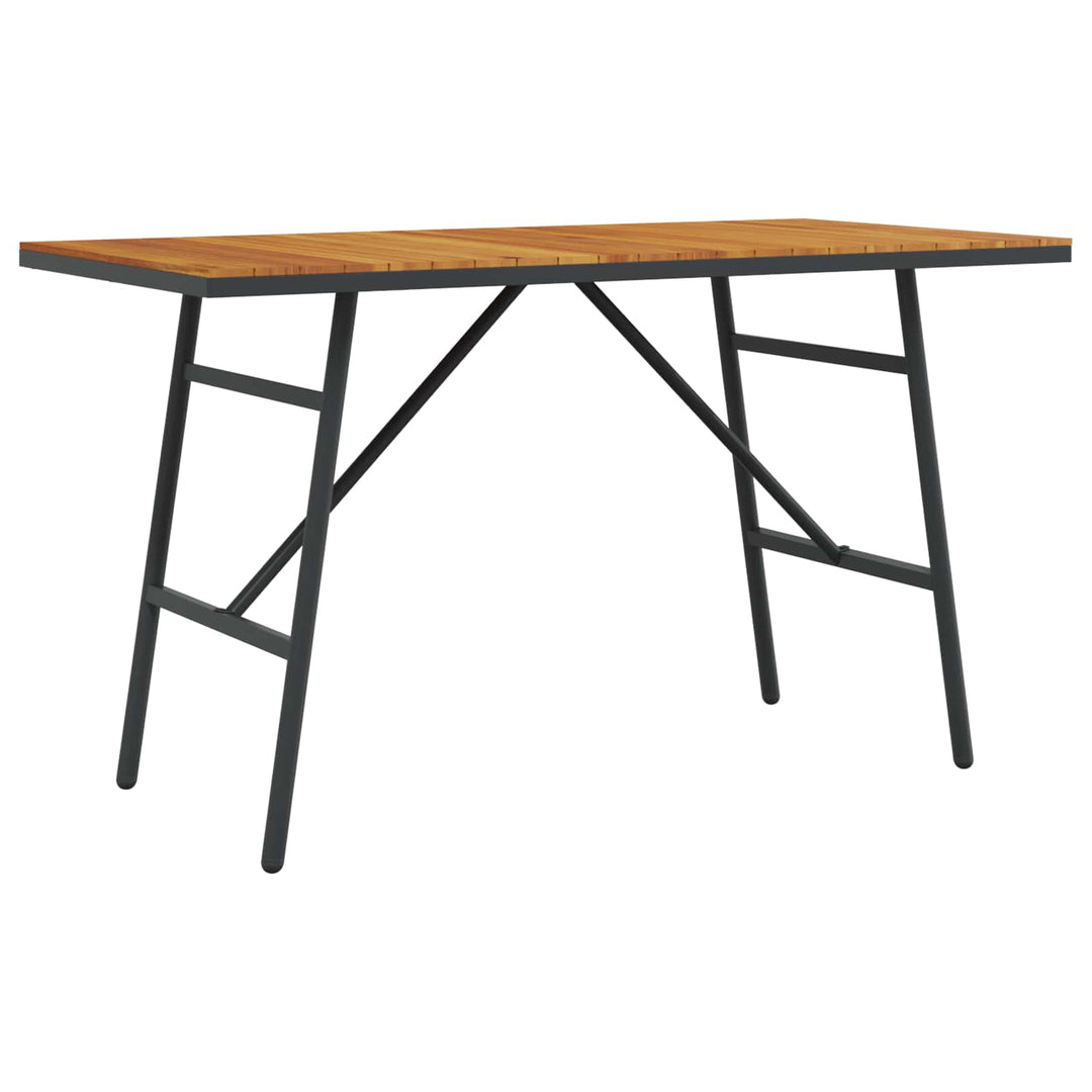 Matbord Brun 110 X 55 X 61,5 Cm Massivt Akaciaträ
