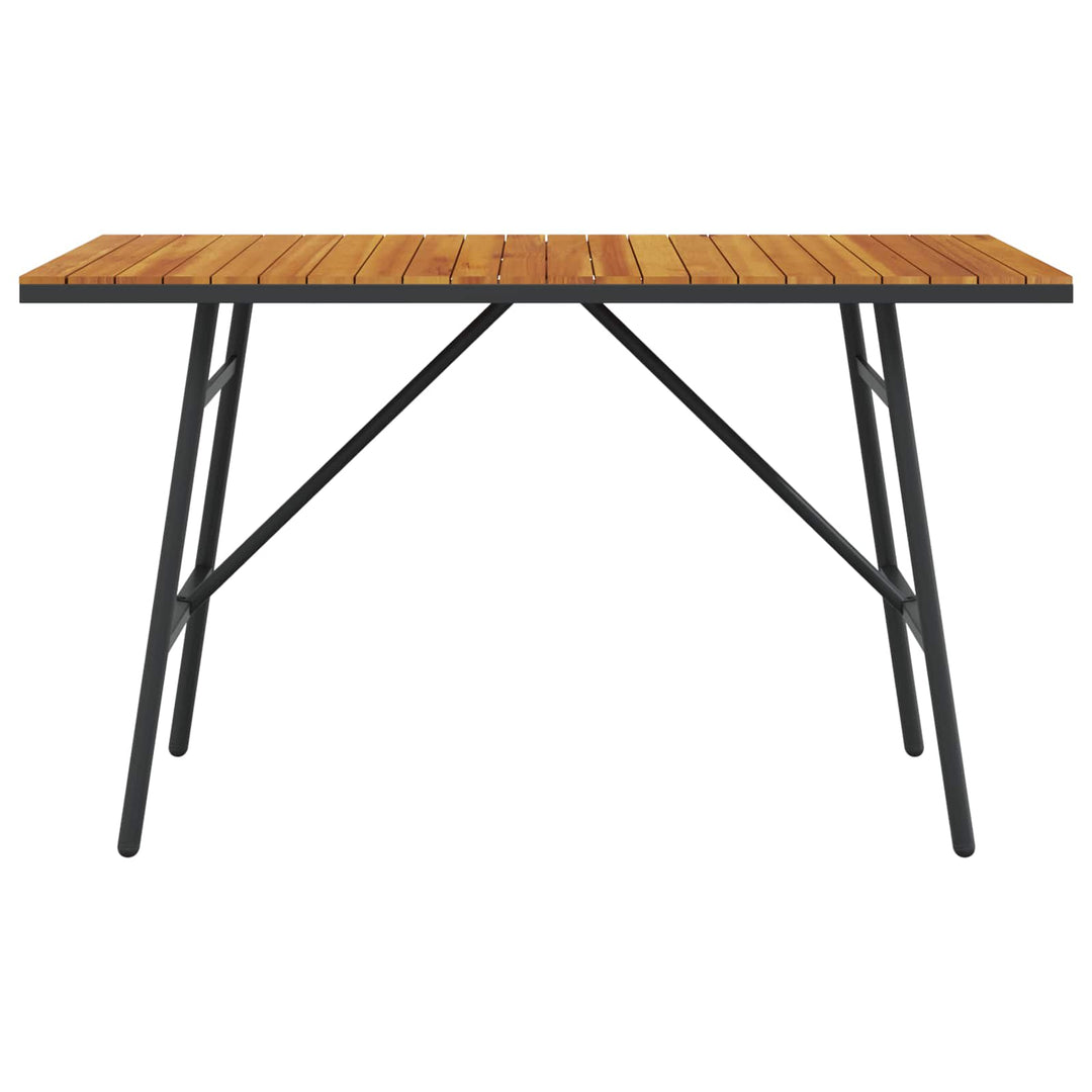 Matbord Brun 110 X 55 X 61,5 Cm Massivt Akaciaträ