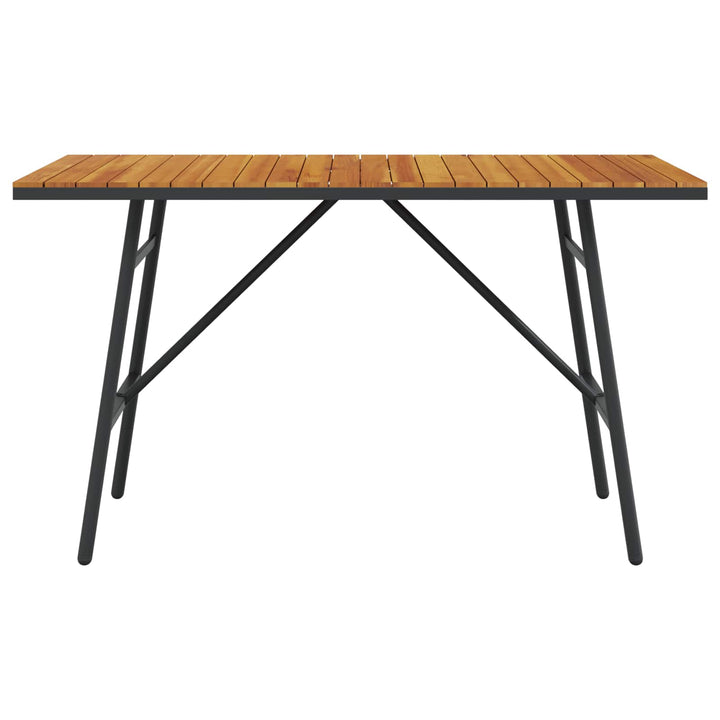 Matbord Brun 110 X 55 X 61,5 Cm Massivt Akaciaträ