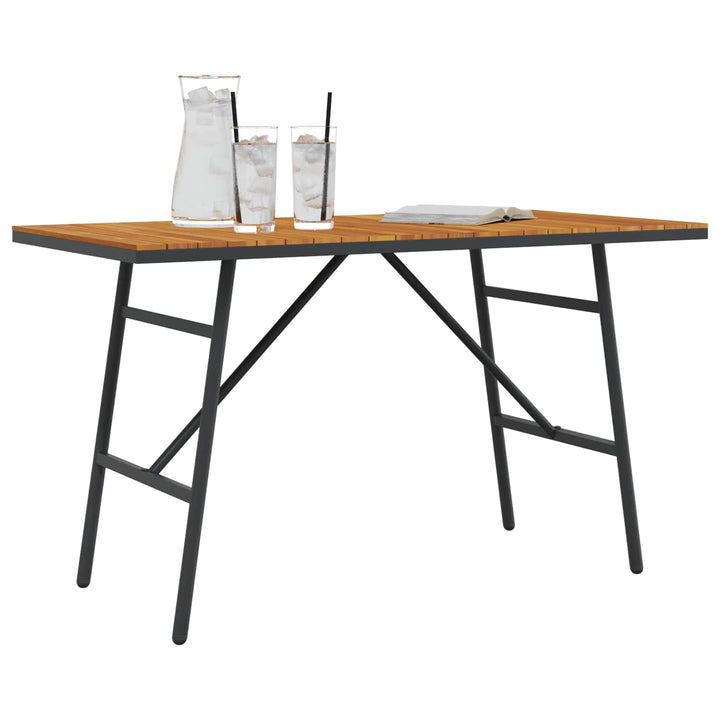 Matbord Brun 110 X 55 X 61,5 Cm Massivt Akaciaträ