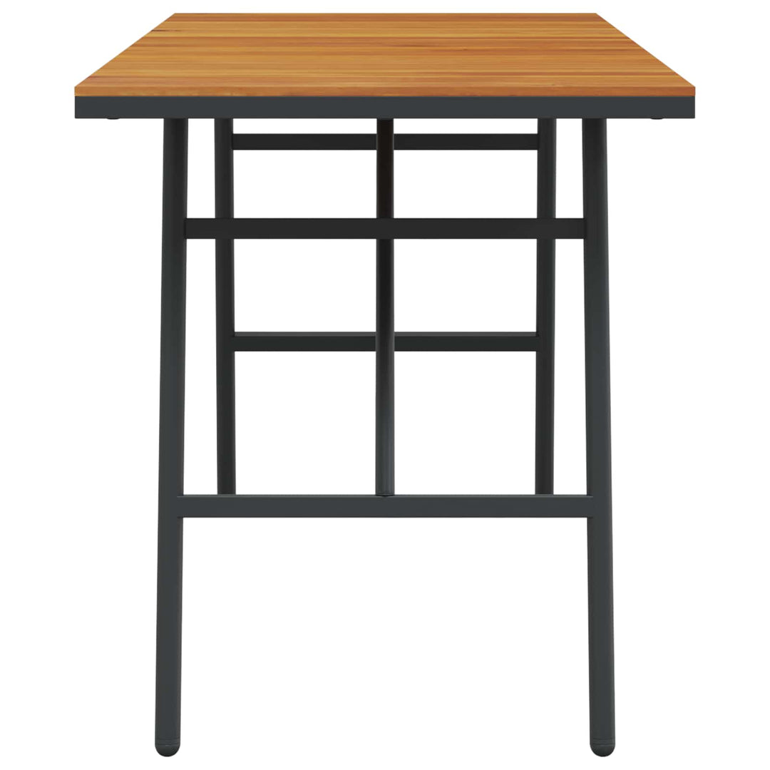 Matbord Brun 110 X 55 X 61,5 Cm Massivt Akaciaträ