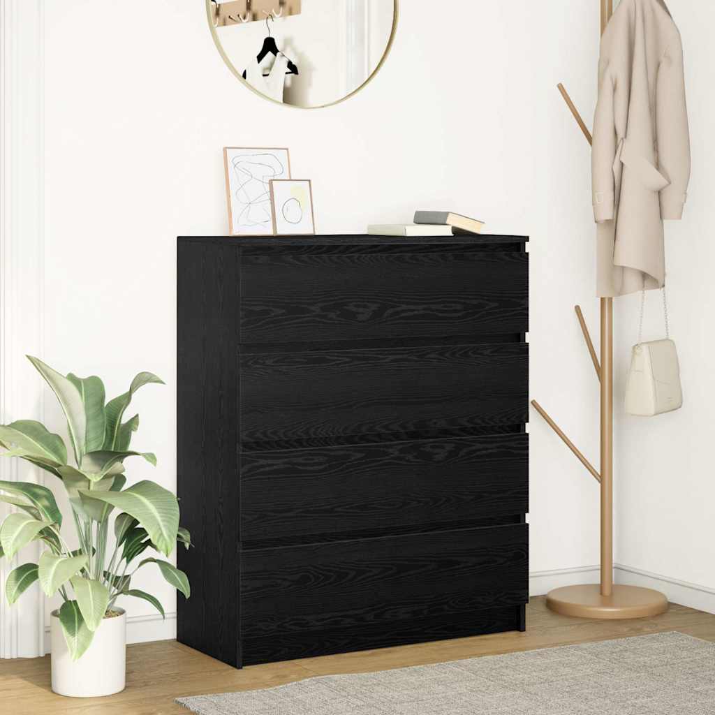 Skänk Rökt Ek 80X35X99 Cm Konstruerat Trä