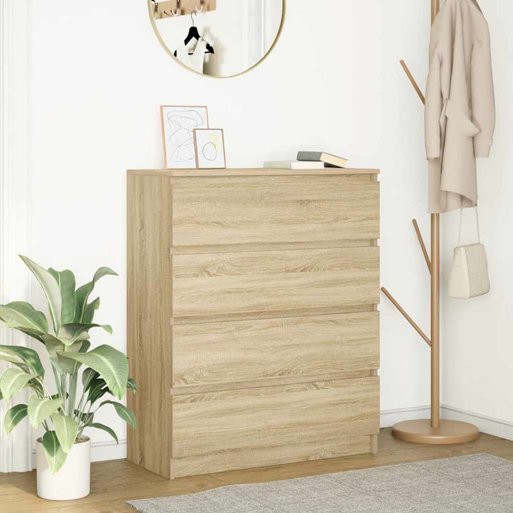 Skänk Rökt Ek 80X35X99 Cm Konstruerat Trä