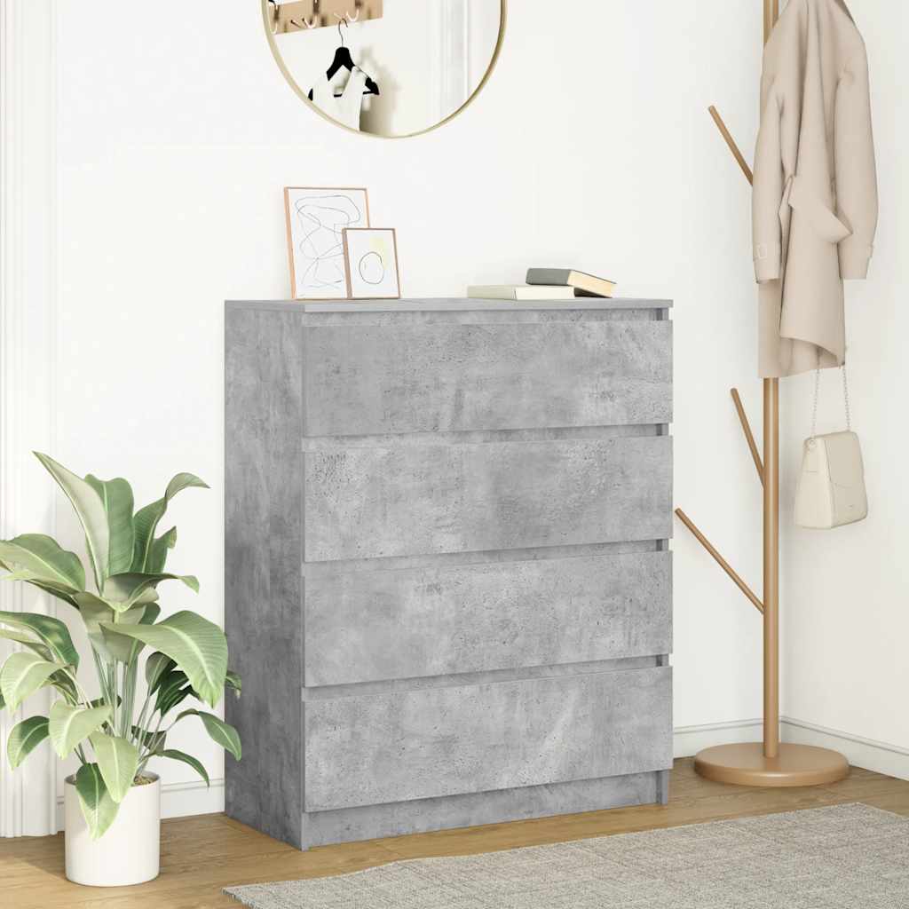 Skänk Rökt Ek 80X35X99 Cm Konstruerat Trä