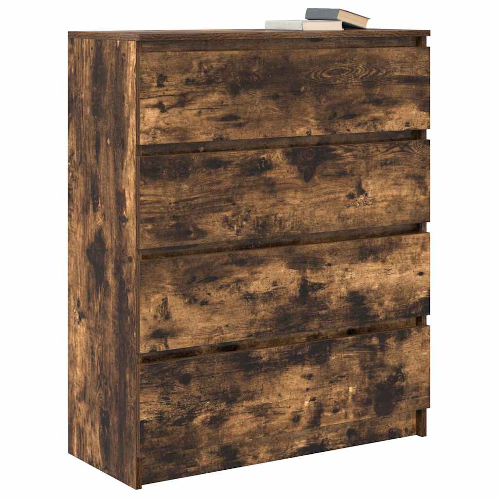 Skänk Rökt Ek 80X35X99 Cm Konstruerat Trä