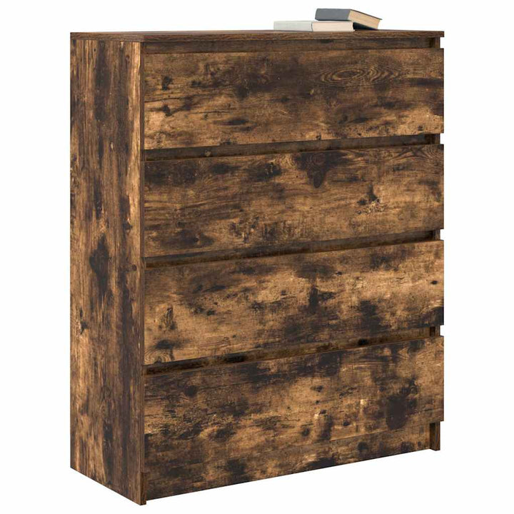 Skänk Rökt Ek 80X35X99 Cm Konstruerat Trä
